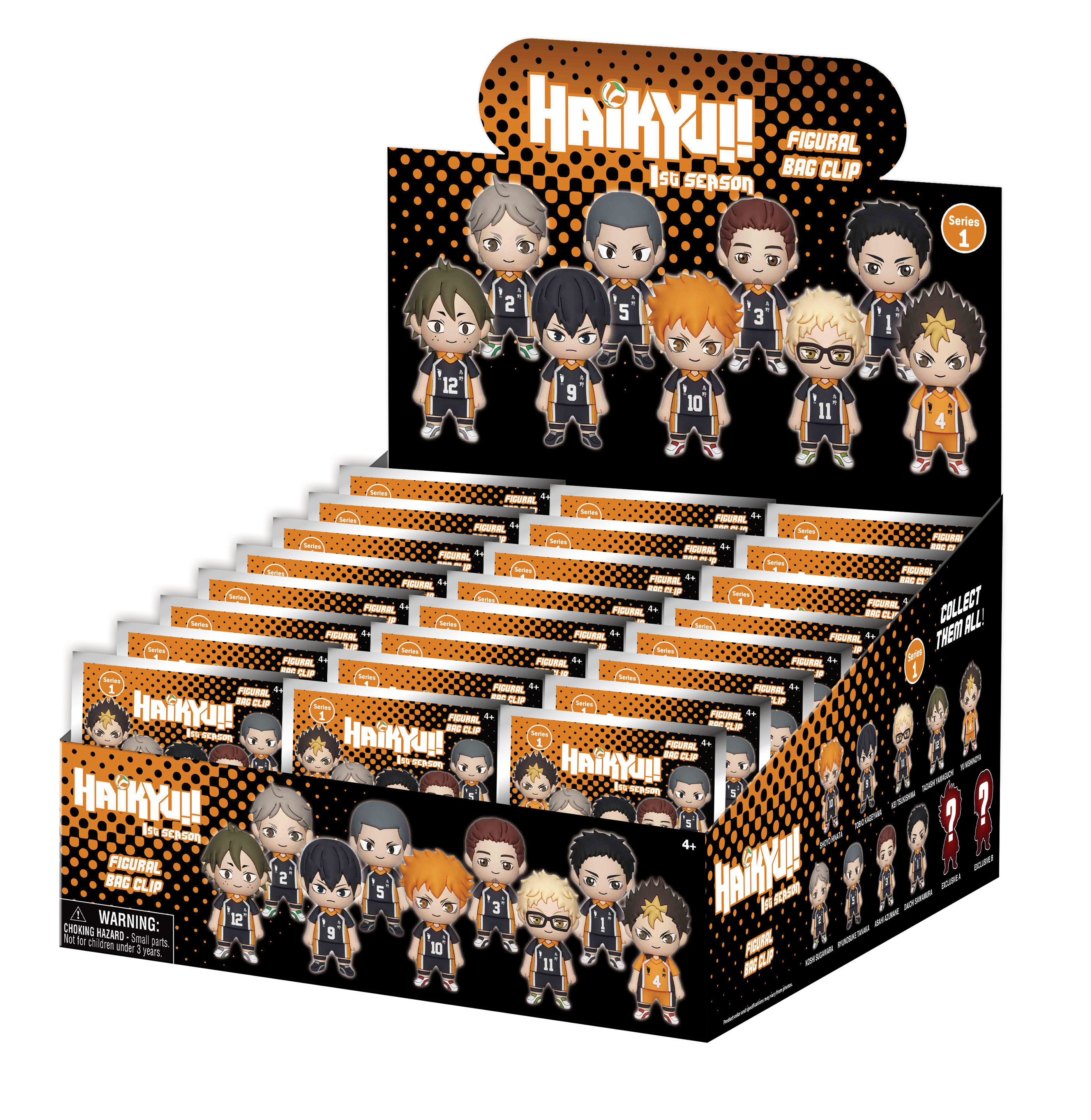 Haikyu!! - Figural Bag Clip Set - Crunchyroll Exclusive!