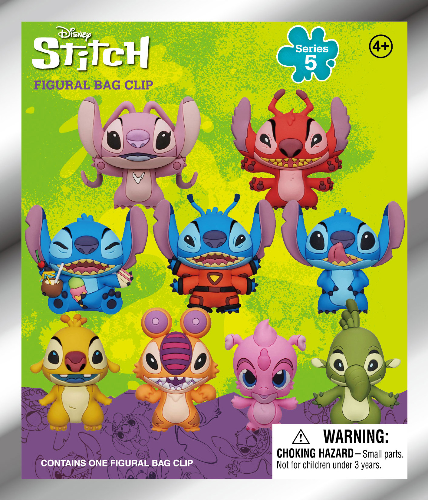 Lilo & Stitch Stitch Series 5 3D Foam Bag Clip Random 6-Pack