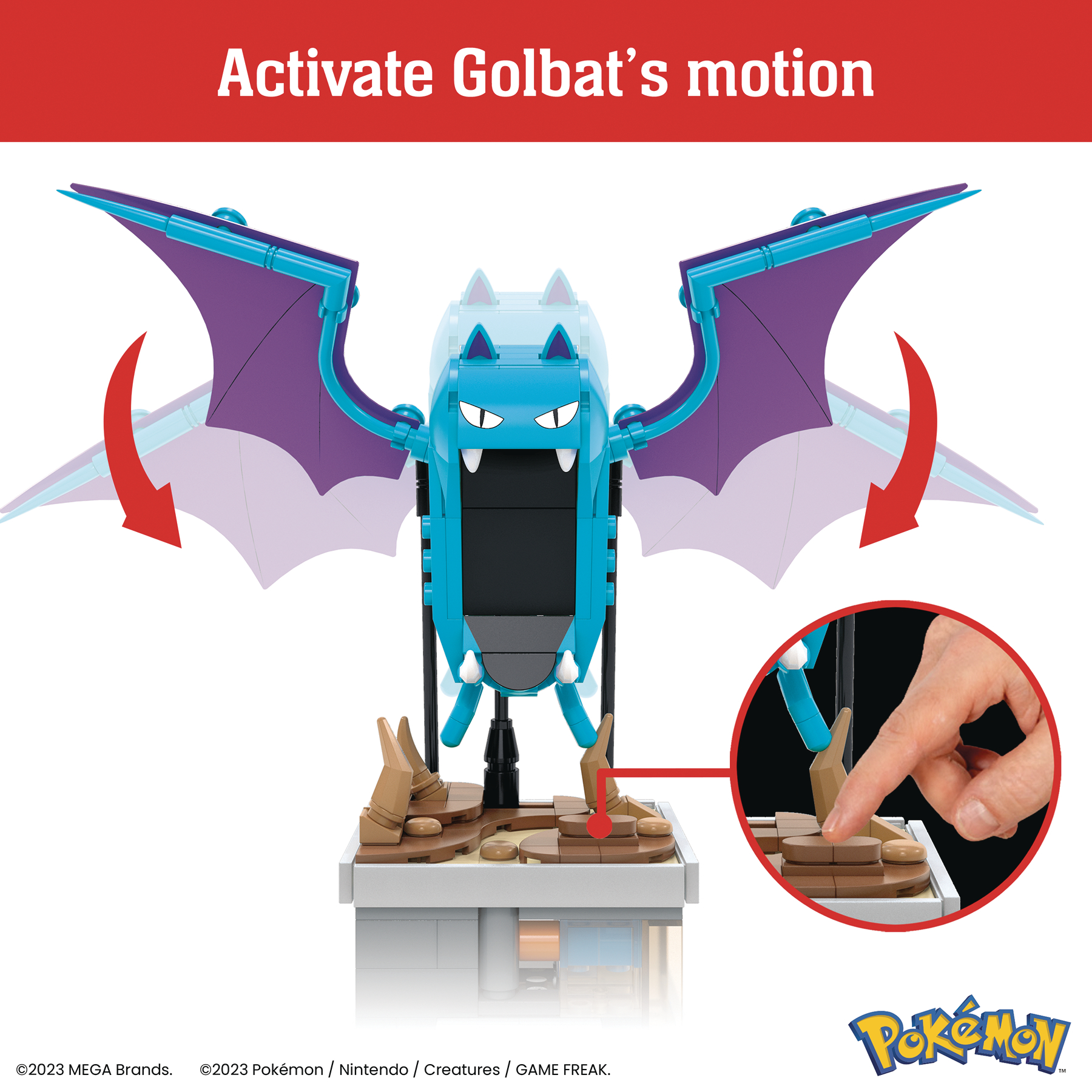 OCT238008 - MEGA CONSTRUX POKEMON MINI MOTION GOLBAT - Previews World