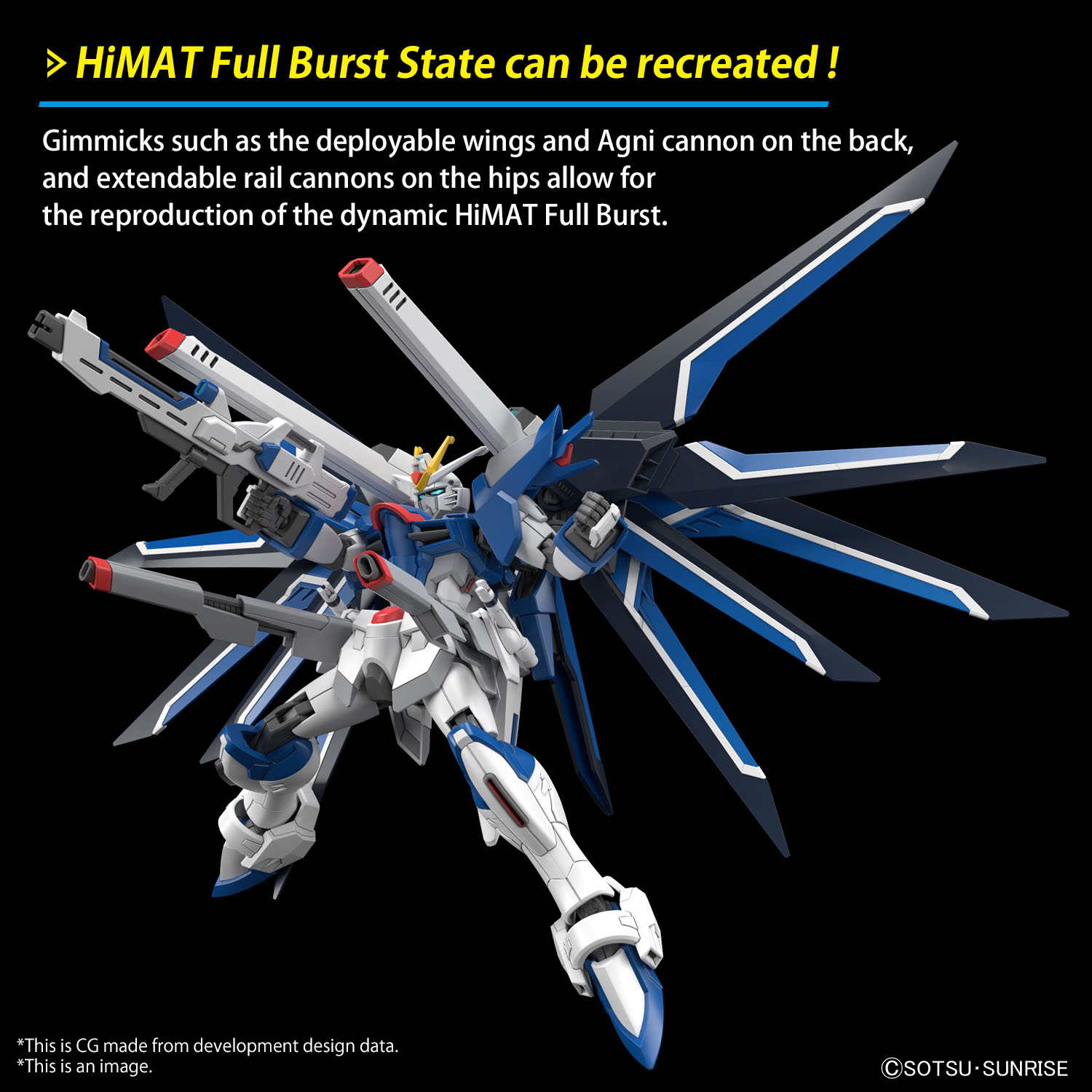 Amazon.com: BANDAI SPIRITS(バンダイ スピリッツ) HG Mobile Suit Gundam Seed Freedom  Rising Freedom Gundam 1/144 Scale Color-Coded Plastic Model : Arts, Crafts  & Sewing