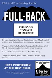 FULL BACKS STANDARD (ORDER IN 50)