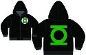 GREEN LANTERN SYMBOL BLK PX ZIP-UP HOODIE XXL