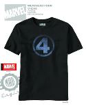 FANTASTIC FOUR WEATHERED FOUR BLK T/S XL