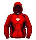 IRON MAN HEAD SHOT RED ZIP-UP HOODIE XL