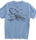 ST SHIP DIAGRAM LIGHT BLUE T/S XL