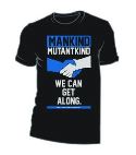 X-MEN WE CAN GET ALONG BLK T/S LG