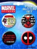 DEADPOOL BUTTON SET #2