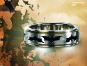 BATMAN SWIRLING EMBLEM RING SIZE 11