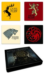 GAME OF THRONES COASTER SET HOUSE SIGIL