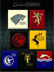 GAME OF THRONES MAGNET SET HOUSE SIGILS