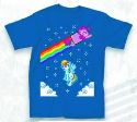 MLP NON STOP PIXEL PIE PX BLUE T/S XL