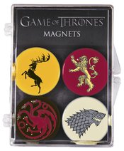 GAME OF THRONES MAGNET SET 4 PACK ROUND SIGILS