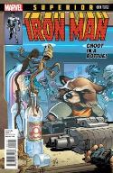 SUPERIOR IRON MAN #1 ROCKET RACCOON AND GROOT VAR AXIS