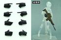 LITTLE ARMORY OP3 FIGMA TACTICAL GLOVES BLK VER 10PC DIS (NE