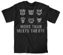 TRANSFORMERS MEETS THE EYE BLK T/S XL