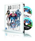 JLA EARTH 2 HC BOOK & DVD BLU RAY SET