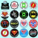 DC COMICS SPORTS 144PC BUTTON ASST