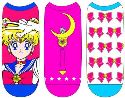 SAILOR MOON LOW CUT SOCKS 3PK SET (JUN158739)
