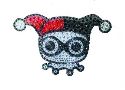 DC HEROES CRYSTAL HARLEY QUINN LOGO MEDIUM DECAL