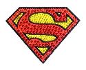 DC HEROES CRYSTAL SUPERMAN LOGO SMALL DECAL