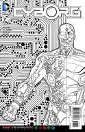 CYBORG #7 ADULT COLORING BOOK VAR ED