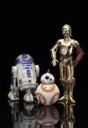 SW E7 C-3PO & R2-D2 W/ BB-8 ARTFX+ STATUE