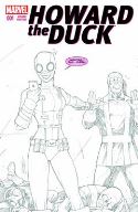 HOWARD THE DUCK #1 LIM GWENPOOL SKETCH 2ND PTG VAR