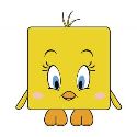 KAWAII CUBE WB TWEETY PLUSH MEDIUM