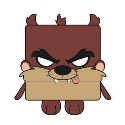 KAWAII CUBE WB TASMANIAN DEVIL PLUSH MEDIUM