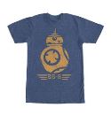STAR WARS E7 DROID NAVY HEATHER T/S XXL