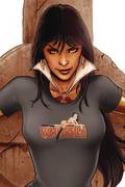 VAMPIRELLA RETRO GRAY WOMENS T/S LG
