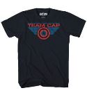 CAPTAIN AMERICA 3 CAPS TEAM PX NAVY T/S SM