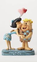 FLINTSTONES JIM SHORE HANNA BARBERA BETTY KISSING BARNEY FIG