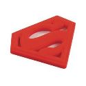 DC SUPERMAN RED SILICONE HAND HELD TEETHER