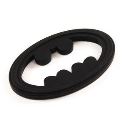 DC BATMAN BLACK SILICONE HAND HELD TEETHER