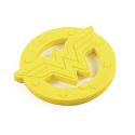 DC WONDER WOMAN YELLOW SILICONE HAND HELD TEETHER