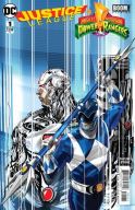 JUSTICE LEAGUE POWER RANGERS #1 (OF 6) CYBORG BLUE RANGER VA