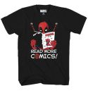 DEADPOOL READ MORE COMICS PX BLACK T/S LG