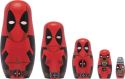 MARVEL DEADPOOL WOOD NESTING DOLL SET
