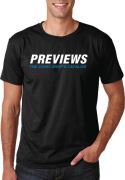 PREVIEWS LOGO BLACK T/S XXL