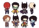 DC UNIVERSE BATMAN FAMILY 8PC BMB RUBBER CHARM DIS