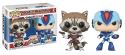 POP MARVEL VS CAPCOM ROCKET VS MEGAMAN VINYL FIGURE (AUG1783