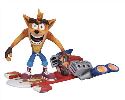 CRASH BANDICOOT CRASH W/HOVERBOARD DELUXE ACTION FIGURE (O/A