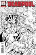 DEADPOOL #1 LIEFELD B & W REMASTERED VAR