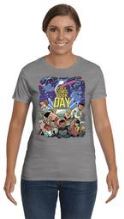 FCBD 2019 COMM ARTIST CHARM WOMEN HTHR GRAY T/S SM