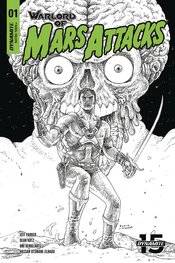 WARLORD OF MARS ATTACKS #1 40 COPY VILLALOBOS B&W INCV