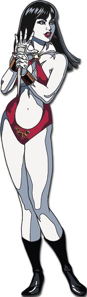 LINSNER VAMPIRELLA 50TH ANN PREMIUM ENAMEL PIN