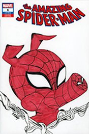 DF AMAZING SPIDER-MAN #1 SGN RMRK HIDALGO SKETCH