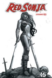 RED SONJA #7 50 COPY BOB Q SEDUCTION B&W INCV