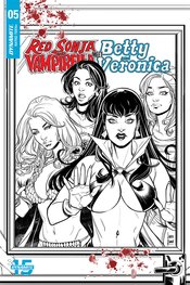 RED SONJA VAMPIRELLA BETTY VERONICA #5 20 COPY BRAGA B&W INC